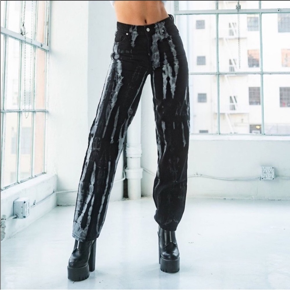Revice Super 80’s Love Tie Dye Black Jeans